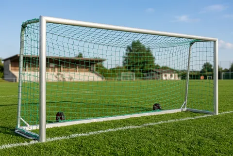 Transportables Jugendfußballtor - Kippsicher - Vollverschweißt - 5,00 x 2,00 m, inkl. Tornetz